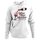 Wine Time Mom Time Women's Hoodie Fun Design