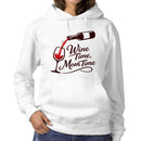 Wine Time Mom Time Women's Hoodie Fun Design