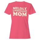Mildly Unhinged Mom Retro Quote Women's T-shirt
