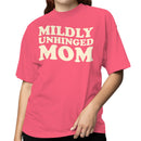Mildly Unhinged Mom Retro Quote Women's T-shirt