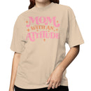 Mom With an Attitude Retro Quote Women's T-shirt