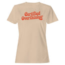 Certified Overthinker Retro Humor Women's T-shirt