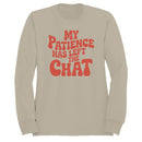 My Patience Has Left the Chat Retro Women's Sweatshirt