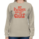 My Patience Has Left the Chat Retro Women's Sweatshirt