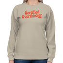 Certified Overthinker Retro Humor Women's Sweatshirt