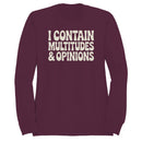 I Contain Multitudes & Opinions Quote Women's Sweatshirt