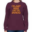 I'm Just Here for the Snacks Quote Women's Sweatshirt
