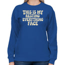 Resting Everything Face Women's Sweatshirt