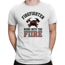 Firefighter Runs Into the Fire Men's T-shirt