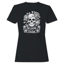 Bloom in the Dark Skull Roses Women's T-shirt