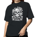 Bloom in the Dark Skull Roses Women's T-shirt