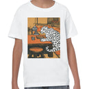 Leopard Japanese Tea Room Art Youth's T-shirt