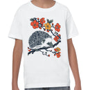 Hedgehog Resting Amid Blossoms Art Youth T-shirt