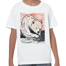 Coffee Bear Working on Laptop Art Youth's T-shirt