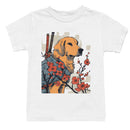 Samurai Dog Cherry Blossoms Art Youth T-shirt