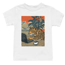 Leopard Working on Laptop with Coffee Youth T-shirt