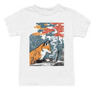Fox Working at Laptop with Coffee Youth's T-shirt