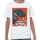 Duck Drinking from Ornate Bowl Art Youth's T-shirt