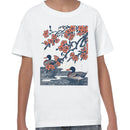 Cherry Blossoms and Ducks Vintage Art Youth T-shirt
