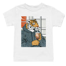 Tiger in Hoodie Drinking Bubble Tea Youth T-shirt