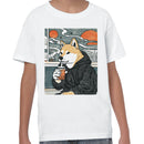 Shiba Inu Bubble Tea Sunset Chill Youth's T-shirt