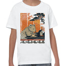 Bear Working on Laptop with Coffee Youth T-shirt