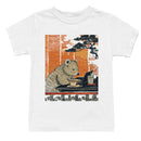 Bear Working on Laptop with Coffee Youth T-shirt