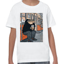 Frog in Hoodie Drinking Bubble Tea Youth's T-shirt