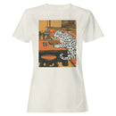 Leopard Japanese Tea Room Art Women's T-shirt