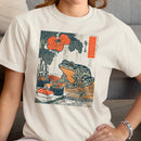 Frog Sushi Japanese Flower Art Women's T-shirt