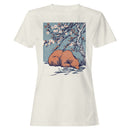 Sleeping Bear Under Cherry Blossoms Women's T-shirt