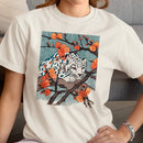 Black Panther Plum Blossoms Rain Women's T-shirt