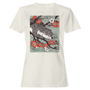 Otter & Plum Blossoms Japanese Art Women's T-shirt