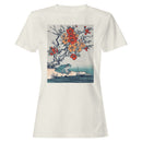 Japanese Frog & Plum Blossom Art Women's T-shirt