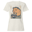 Ukiyo-e Hamster with Ramen Bowl Women's T-shirt
