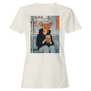 Deer Drinking Bubble Tea Urban Art Women's T-shirt