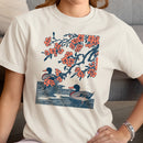Cherry Blossoms & Ducks Vintage Art Women's T-shirt
