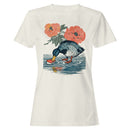 Duck Sushi Vintage Flowers Art Women's T-shirt