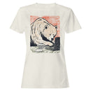 Coffee Bear Working on Laptop Art Women's T-shirt