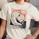 Coffee Bear Working on Laptop Art Women's T-shirt