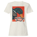 Duck Drinking from Ornate Bowl Art Women's T-shirt