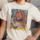 Bear Enjoying Salmon Sushi Women's T-shirt