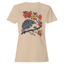 Hedgehog Among Blossoms Art Women's T-shirt