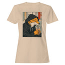 Urban Fox in Hoodie Drinking Soda Women's T-shirt