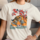 Resting Tiger Cherry Blossoms Women's T-shirt