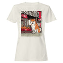 Shiba Inu Market Street Japanese Art Women's T-shirt
