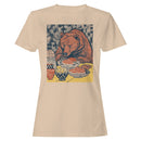 Bear Eating Salmon Sushi Women's T-shirt