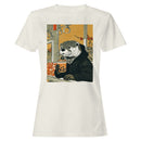 Otter Riding Subway Drinking Bubble Tea Women's T-shirt