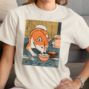 Vintage Japanese Dog Ukiyo-e Art Women's T-shirt