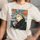 Shiba Inu Bubble Tea Sunset Women's T-shirt